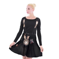 Evil Rabbit Suspender Skater Skirt