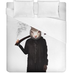 Evil Rabbit Duvet Cover (california King Size) by Valentinaart