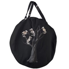 Dead Tree  Giant Round Zipper Tote by Valentinaart