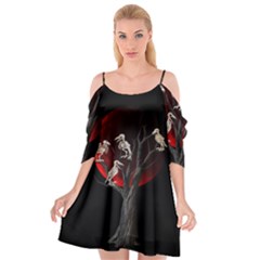 Dead Tree  Cutout Spaghetti Strap Chiffon Dress by Valentinaart