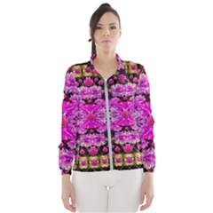 Flowers And Gold In Fauna Decorative Style Wind Breaker (women) by pepitasart