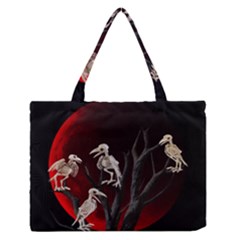 Dead Tree  Zipper Medium Tote Bag by Valentinaart