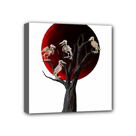 Dead Tree  Mini Canvas 4  X 4  by Valentinaart