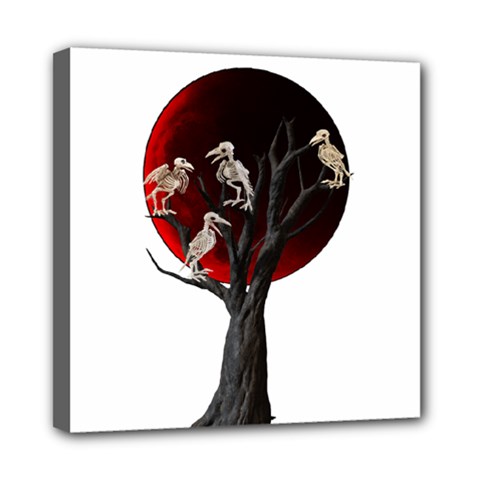 Dead Tree  Mini Canvas 8  X 8  by Valentinaart