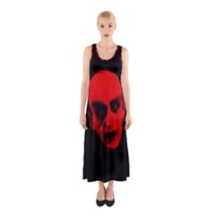 Dracula Sleeveless Maxi Dress by Valentinaart