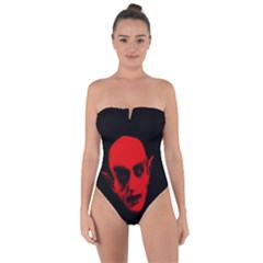 Dracula Tie Back One Piece Swimsuit by Valentinaart