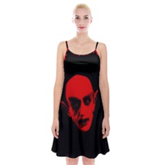 Dracula Spaghetti Strap Velvet Dress by Valentinaart