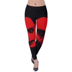 Dracula Velvet Leggings by Valentinaart