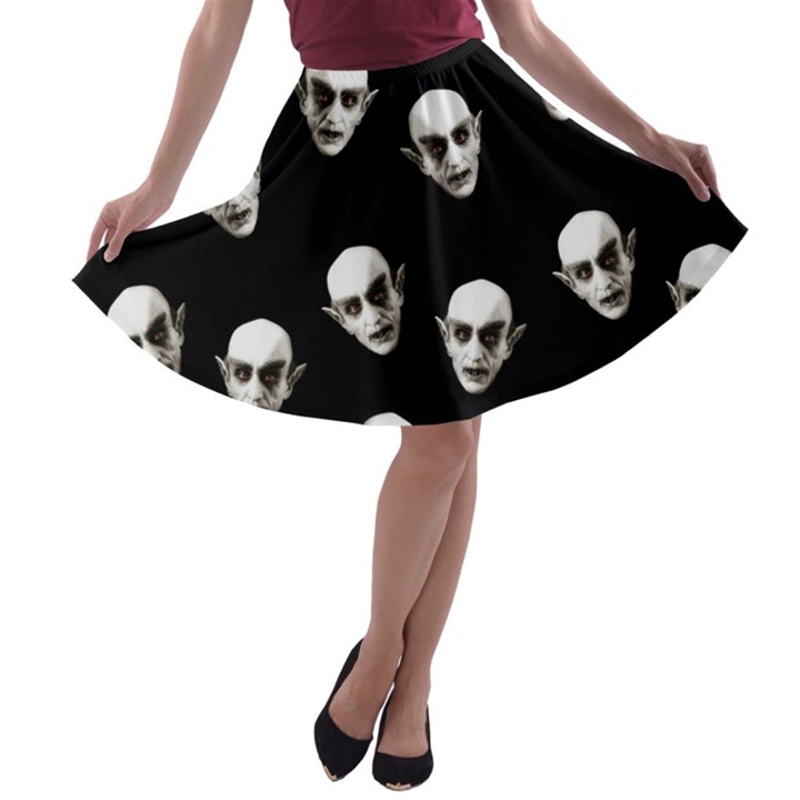 Dracula A-line Skater Skirt