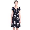 Dracula Short Sleeve Front Wrap Dress View1