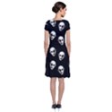 Dracula Short Sleeve Front Wrap Dress View2