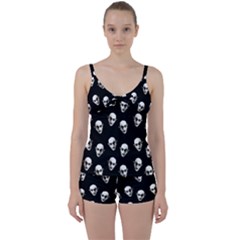 Dracula Tie Front Two Piece Tankini by Valentinaart