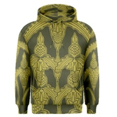 Green Floral Art Nouveau Men s Pullover Hoodie by NouveauDesign