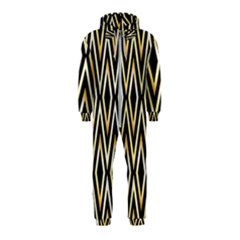 Gold,black,art Deco Pattern Hooded Jumpsuit (kids) by NouveauDesign