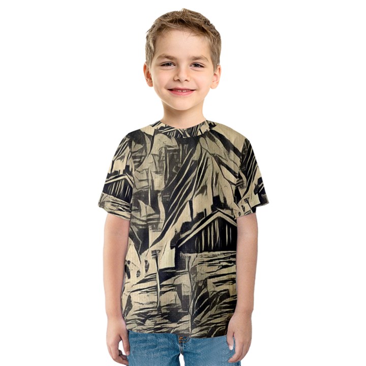 ink art Kids  Sport Mesh Tee