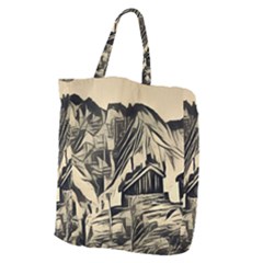 Ink Art Giant Grocery Zipper Tote by NouveauDesign