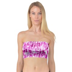 Pink Grunge Love Bandeau Top by KirstenStar