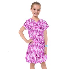 Pink Grunge Love Kids  Drop Waist Dress by KirstenStar