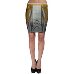 Art Nouveau Gold Silver Bodycon Skirt by NouveauDesign