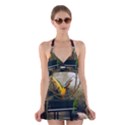 Funny Parrots In A Fantasy World Halter Dress Swimsuit  View1