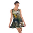 Funny Parrots In A Fantasy World Cotton Racerback Dress View1