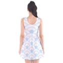 blue,white,shell,pattern Scoop Neck Skater Dress View2