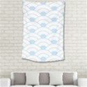 blue,white,shell,pattern Small Tapestry View2