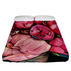 Beautiful Peonies Fitted Sheet (king Size) by NouveauDesign