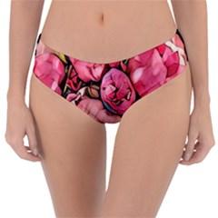 Beautiful Peonies Reversible Classic Bikini Bottoms by NouveauDesign