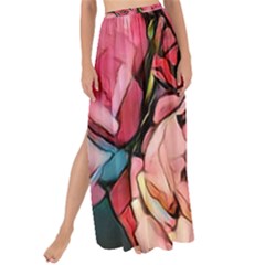 Beautiful Peonies Maxi Chiffon Tie-up Sarong by NouveauDesign