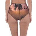 Halloween Design With Scarecrow, Crow And Pumpkin Reversible High-Waist Bikini Bottoms View4