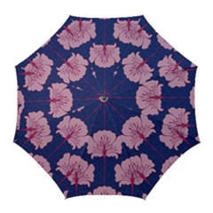 Beautiful Art Nouvea Floral Pattern Golf Umbrellas by NouveauDesign