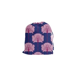 Beautiful Art Nouvea Floral Pattern Drawstring Pouches (xs)  by NouveauDesign