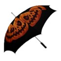 Halloween pumpkin Straight Umbrellas View2