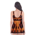 Halloween pumpkin Skater Dress Swimsuit View2