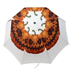 Halloween Pumpkin Folding Umbrellas