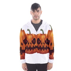 Halloween Pumpkin Hooded Wind Breaker (men)