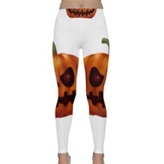 Halloween Pumpkin Classic Yoga Leggings by Valentinaart