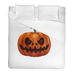 Halloween Pumpkin Duvet Cover (full/ Double Size) by Valentinaart