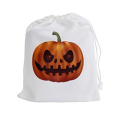 Halloween Pumpkin Drawstring Pouches (xxl) by Valentinaart