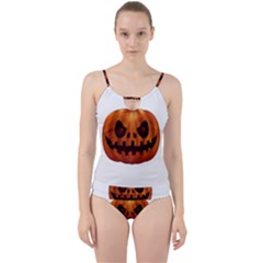 Halloween Pumpkin Cut Out Top Tankini Set by Valentinaart