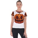 Halloween pumpkin Short Sleeve Sports Top  View1