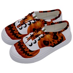 Halloween Pumpkin Kids  Classic Low Top Sneakers by Valentinaart