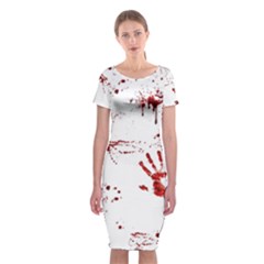 Massacre  Classic Short Sleeve Midi Dress by Valentinaart