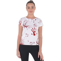 Massacre  Short Sleeve Sports Top  by Valentinaart