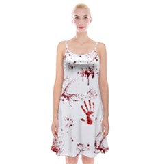 Massacre  Spaghetti Strap Velvet Dress by Valentinaart