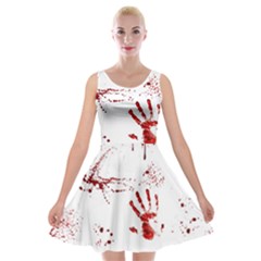 Massacre  Velvet Skater Dress by Valentinaart