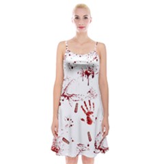 Massacre  Spaghetti Strap Velvet Dress by Valentinaart