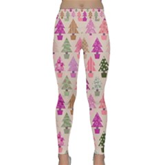 Christmas Tree Pattern Classic Yoga Leggings by Valentinaart