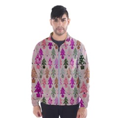 Christmas Tree Pattern Wind Breaker (men) by Valentinaart